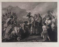 KG 15462
<br/>
Charles II arriveert in Dover
<br/>
<em>Sharp, William (1749-1824)</em>